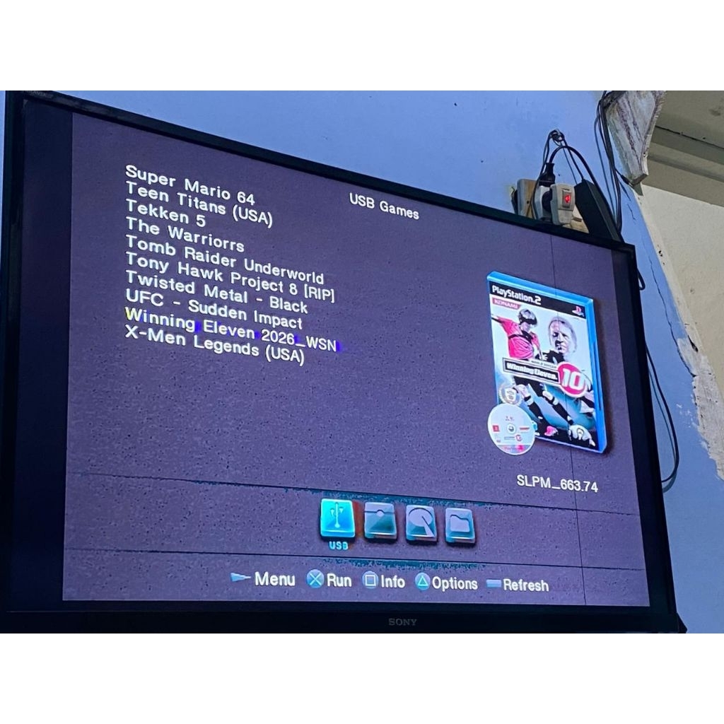 Ps2 slim matrix HDD luar 160 GB kondisi second