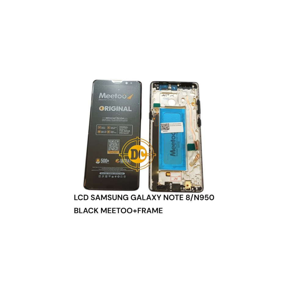 LCD TOUCHSCREEN SAMSUNG GALAXY NOTE 8 / N950 BLACK MEETOO PLUS FRAME