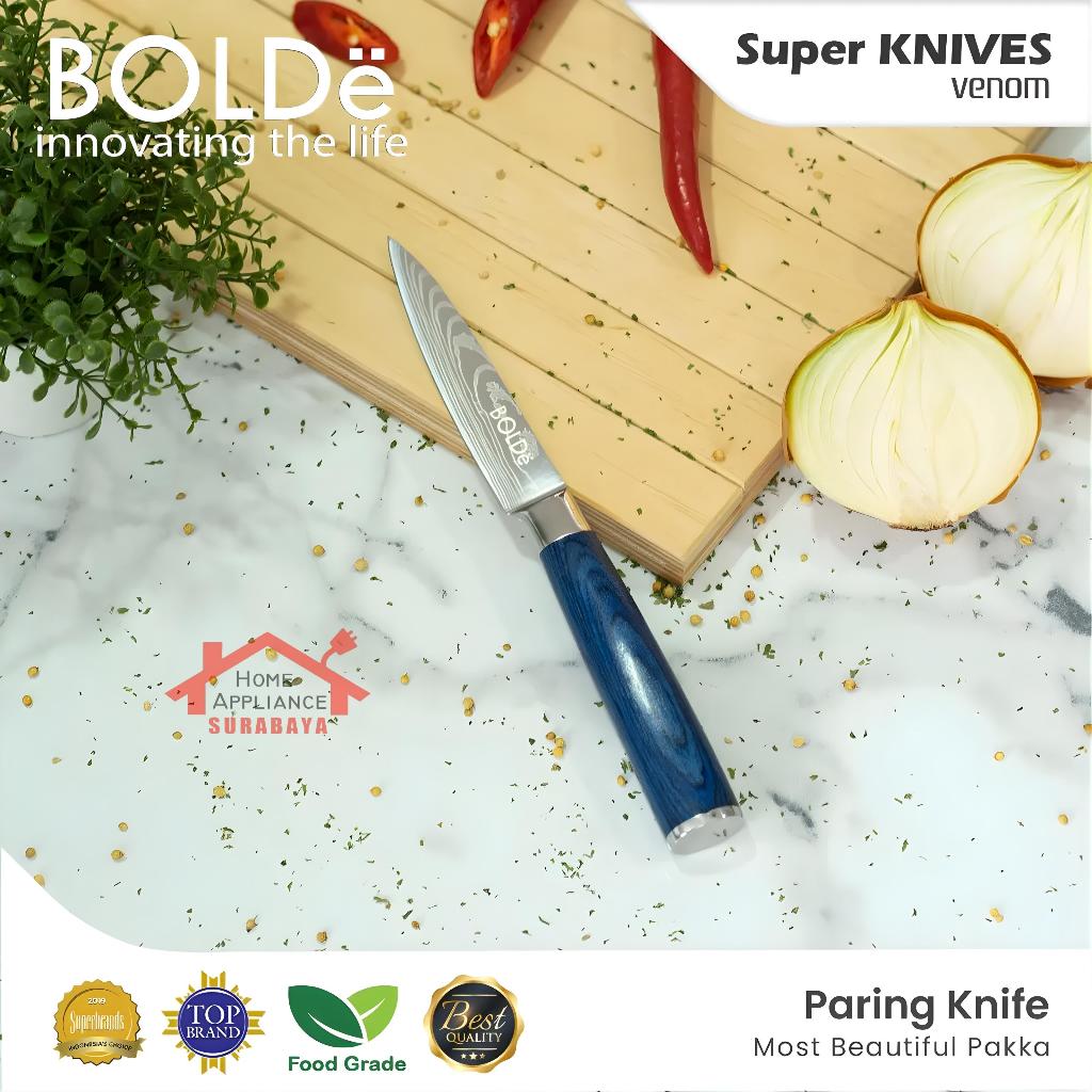 BOLDe Super Knives Venom Paring Knife - Pisau Buah Stainless Steel Tajam - Pisau Dapur Multifungsi P