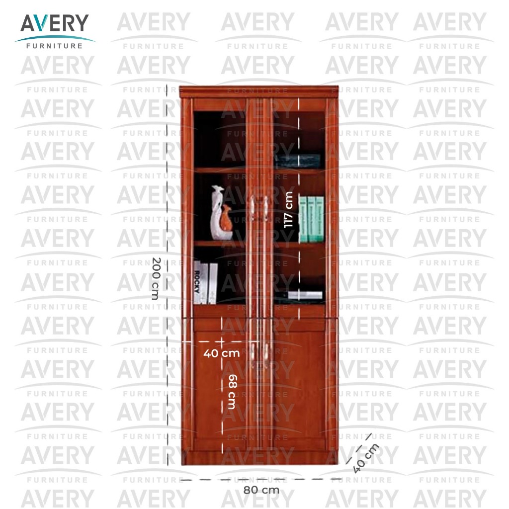 Avery - WOC 001-2P - Lemari MDF / Lemari Arsip Kantor