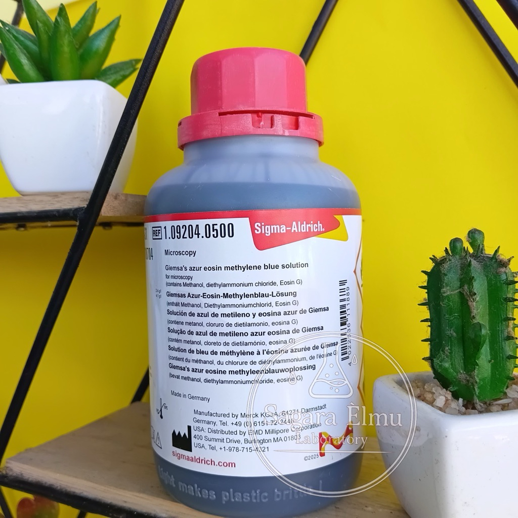 1.09204.0500 Giemsa's Azur Eosin Methylene Blue Solution | 500ml | MERCK|  MICROSCOPY