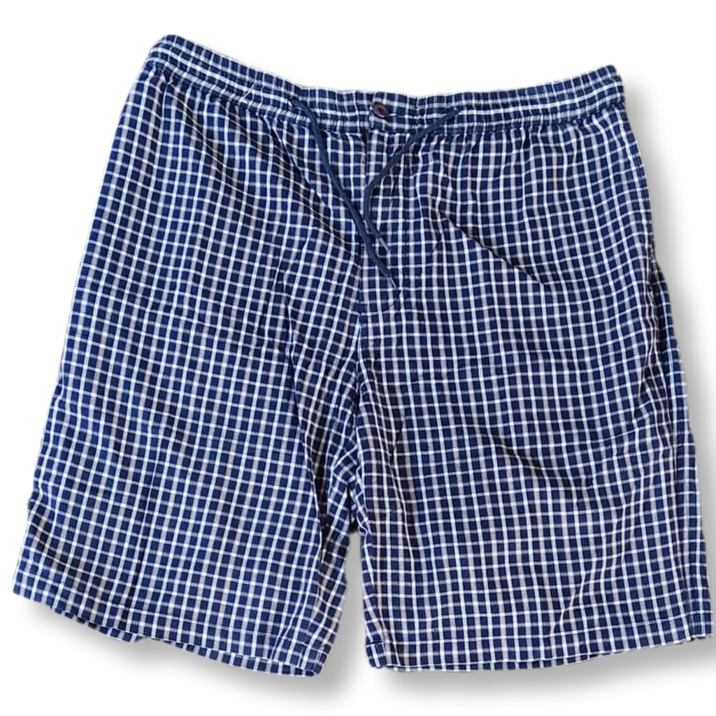 (BIG SIZE) EDWIN GUNGHAM RELAXED SHORT PANTS | CELANA PENDEK | MNZA