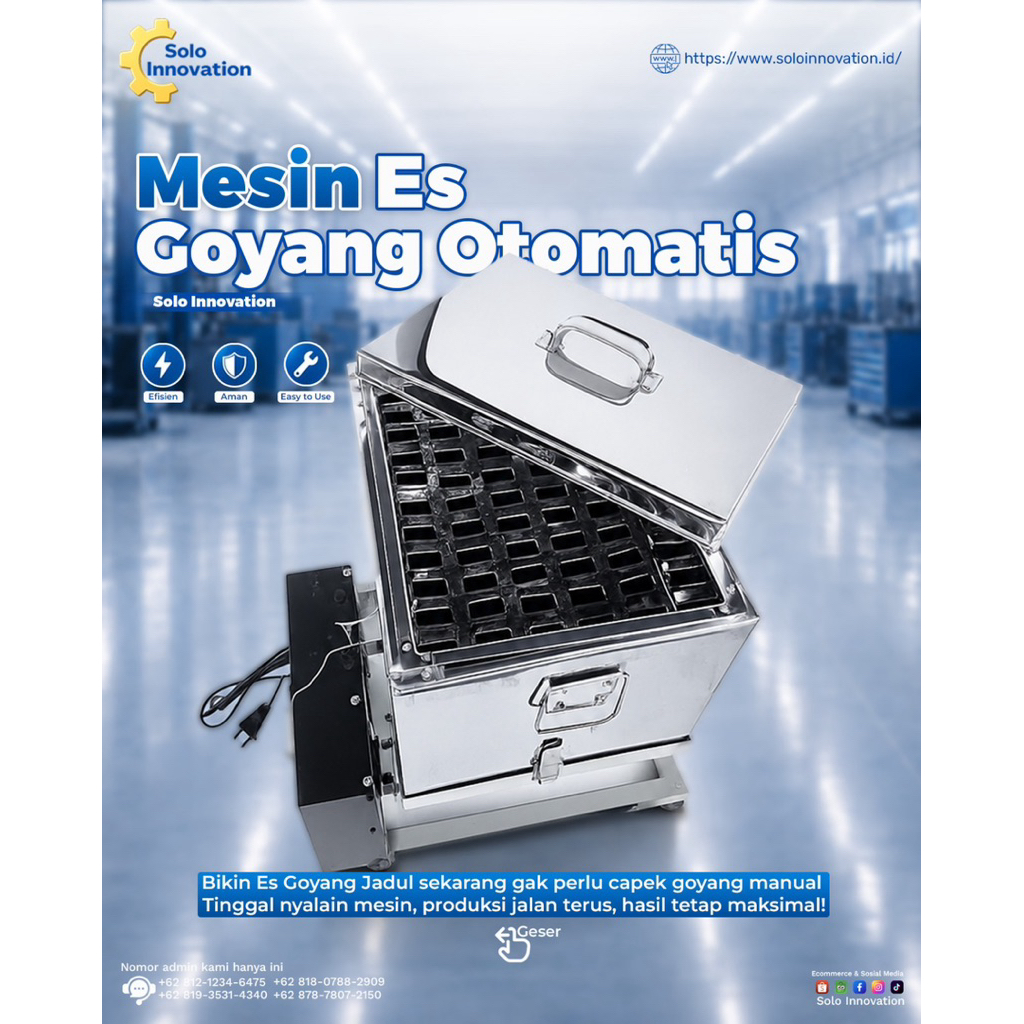 Mesin es goyang otomatis
