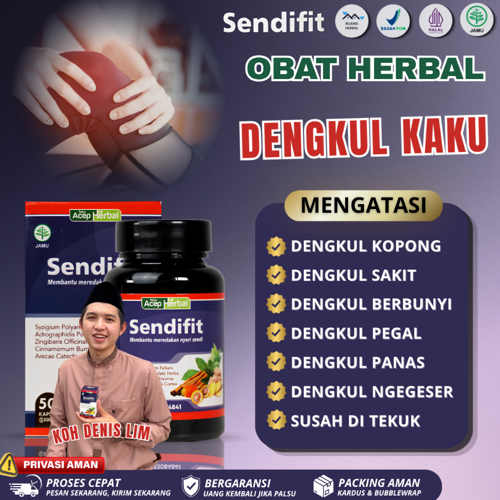 Sendifit Obat Herbal Atasi Dengkul Kaku, Dengkul Kopong, Dengkul Sakit, Dengkul Berbunyi, Dengkul Pe