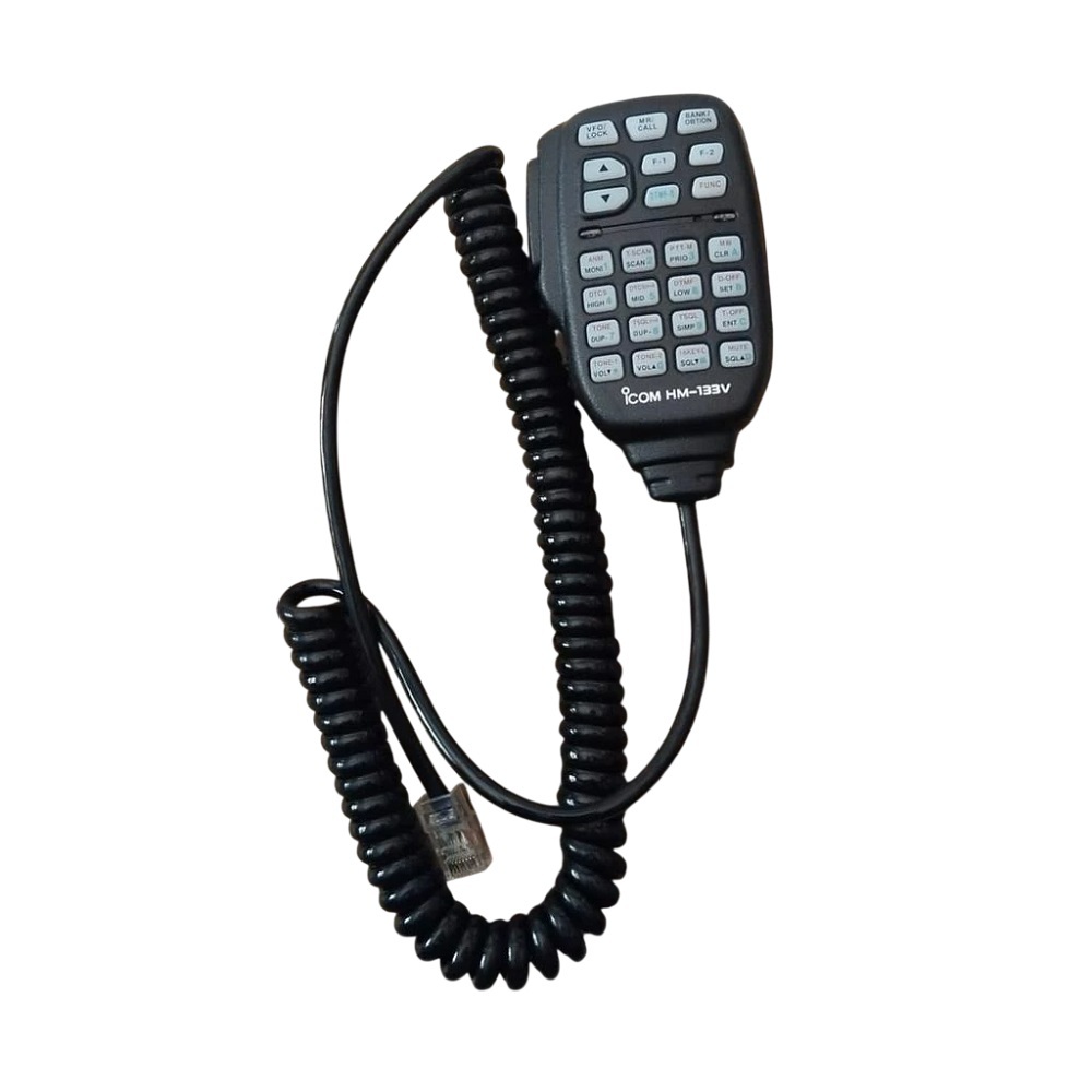 Microphone Icom HM-133V TW Extra Mic Radio Rig Icom IC-2300H dan Icom IC-V3500 Baru