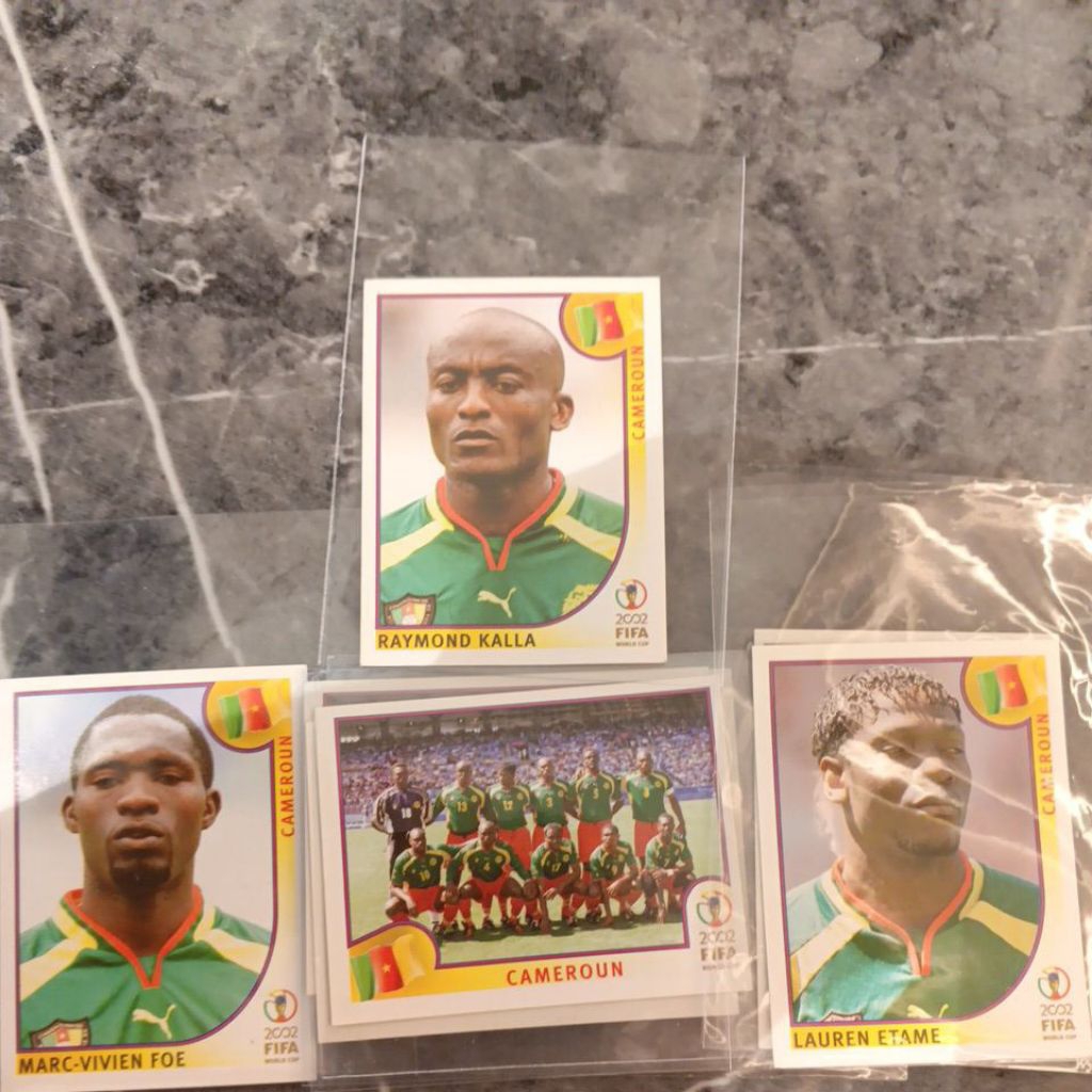 sticker bola panini world cup 2002 Kamerun