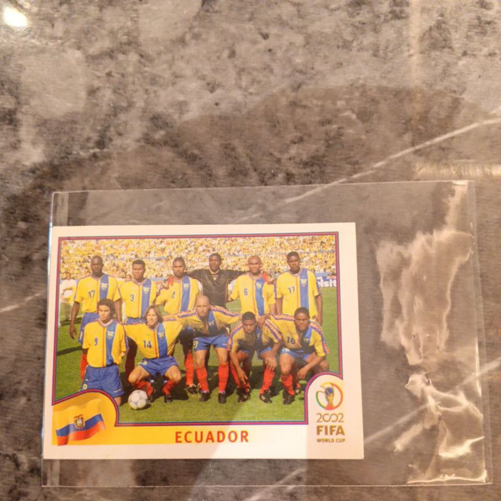sticker bola panini world cup 2002 Ekuador