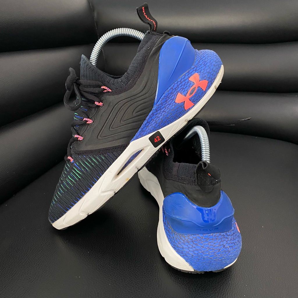 [Preloved] UA HOVR Phantom | Sz 42 | Black kombinasi Blue
