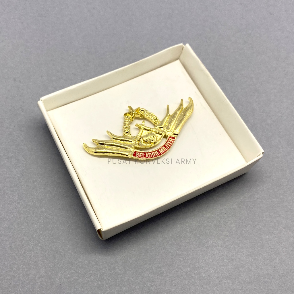 Brevet Wing Bela Diri Militer Gold Premium
