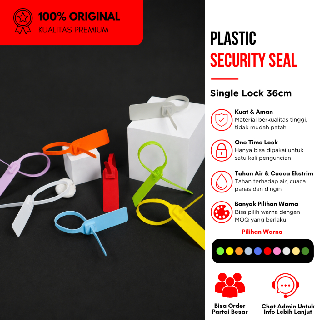 Segel Locis Kontainer Plastik Pengaman Kargo Segel Kontainer Security Seal Container Gembok Kontaine