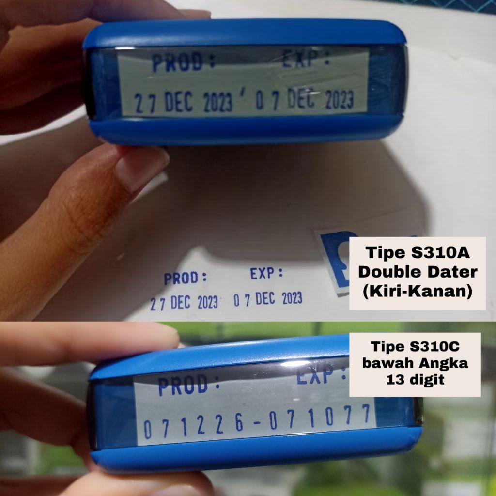 Stempel Tanggal Ganda Otomatis Kemasan Makanan dan Minuman Trodat 4816