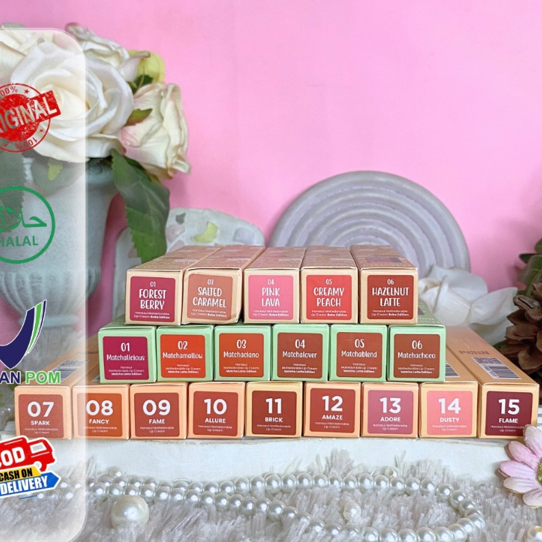[ELYSABETHME] ⓗⓐⓝⓐⓢⓤⓘ HANASUI Lip cream Mattedorable ( BOBA , Matcha latte) ombre lips ala korea has