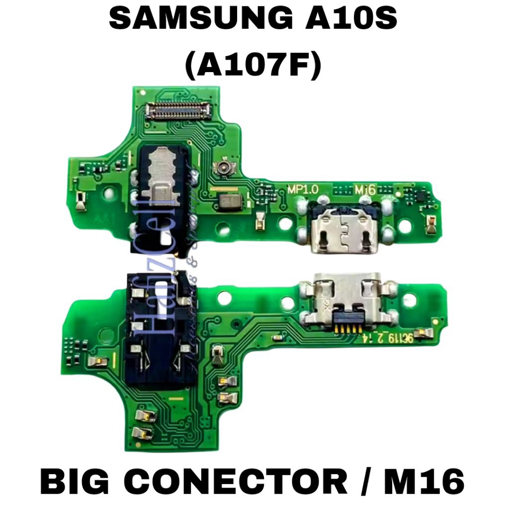 PCB CAS / CONECTOR CAS / PAPAN CAS ORI HP SAMSUNG A10S (A107F) BIG CONECTOR (M16)