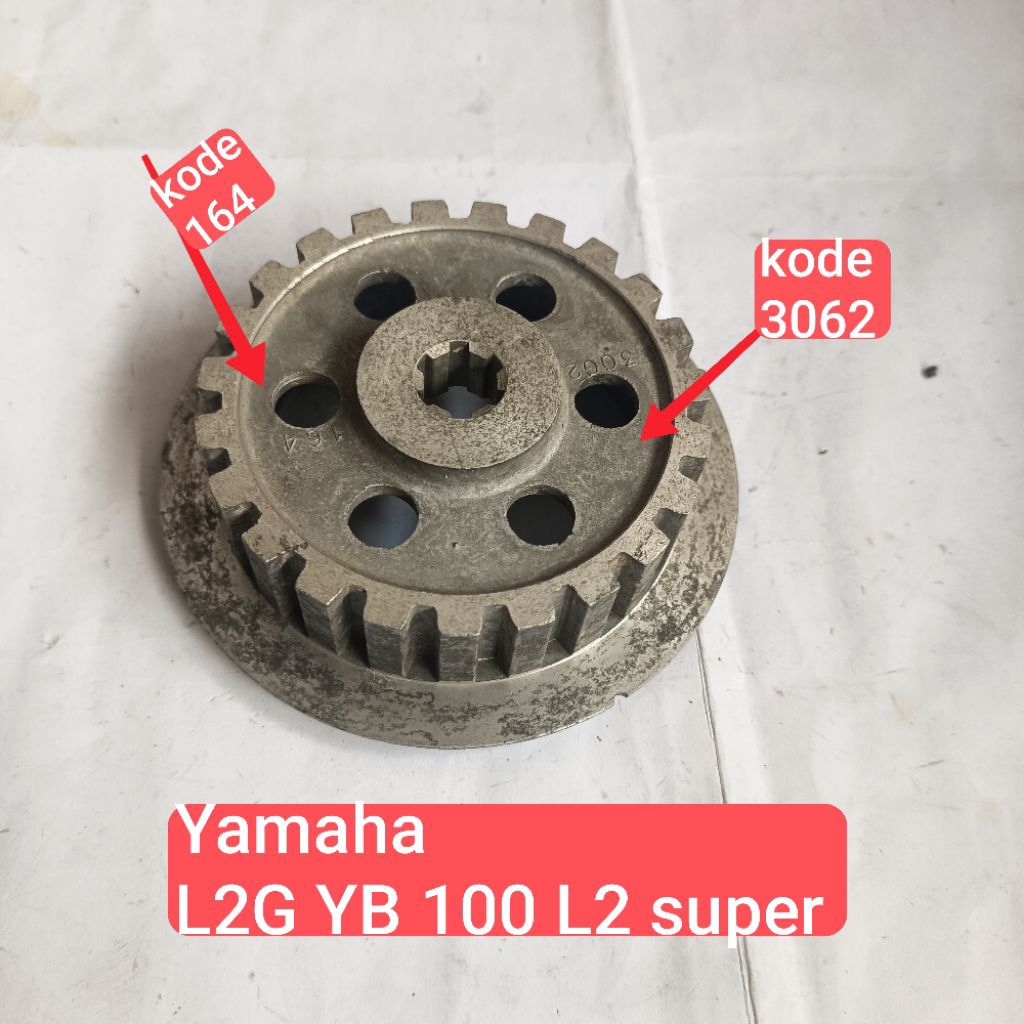 RUMAH  KAMPAS KOPLING  YAMAHA L2  L2G  YB 100 L2SUPER L2 SUPER   LOBANG 6