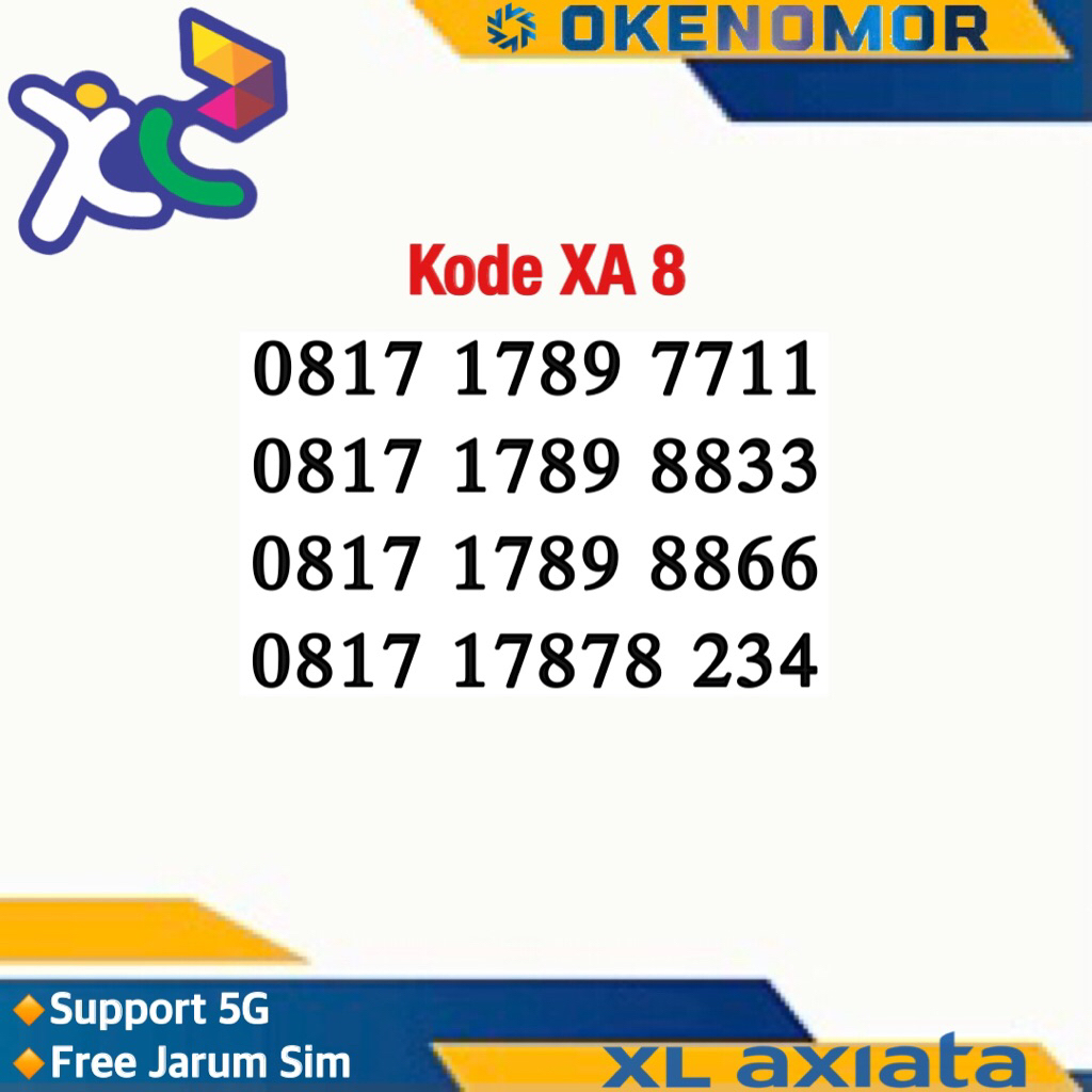Nomor Cantik XL 8888 9999 168
