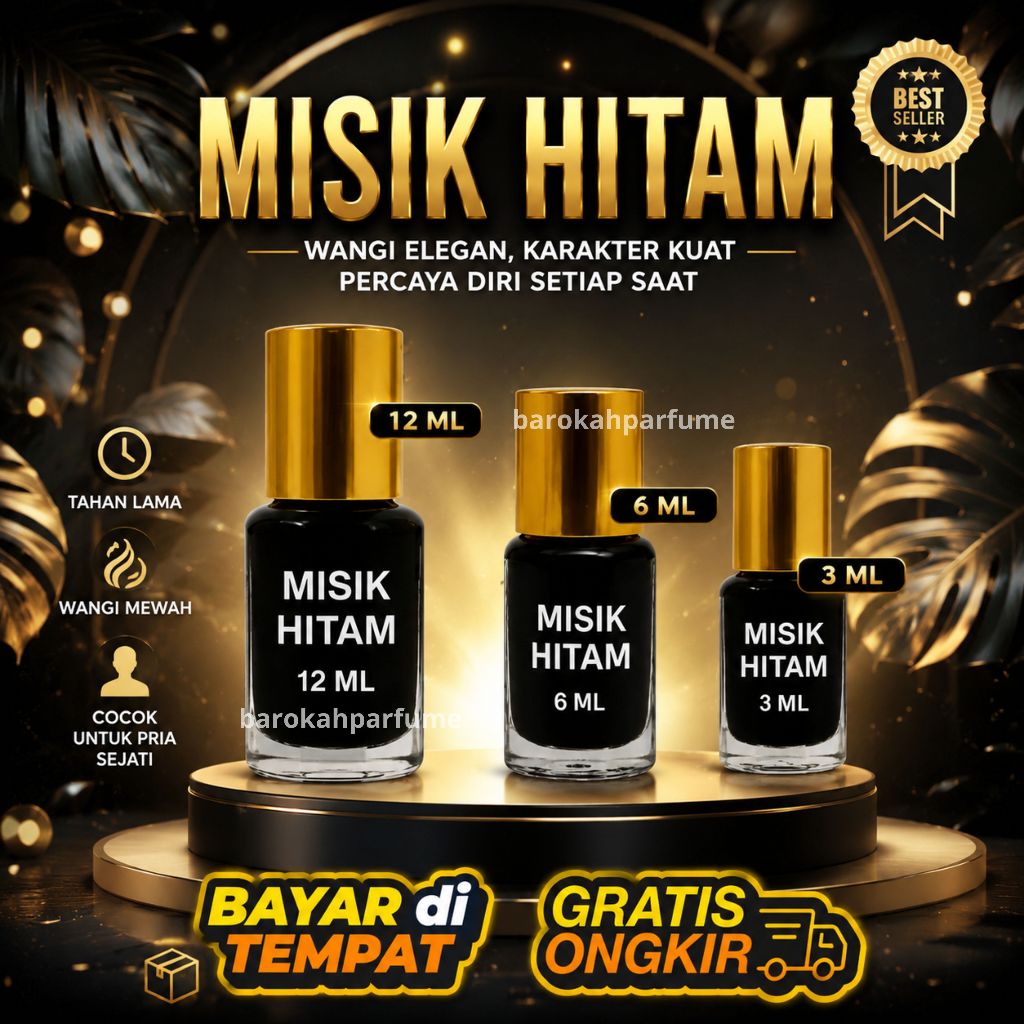 Minyak Murni Misik Hitam Kental Non Alkohol - Misik Hitam Labor Murni Tahan Lama