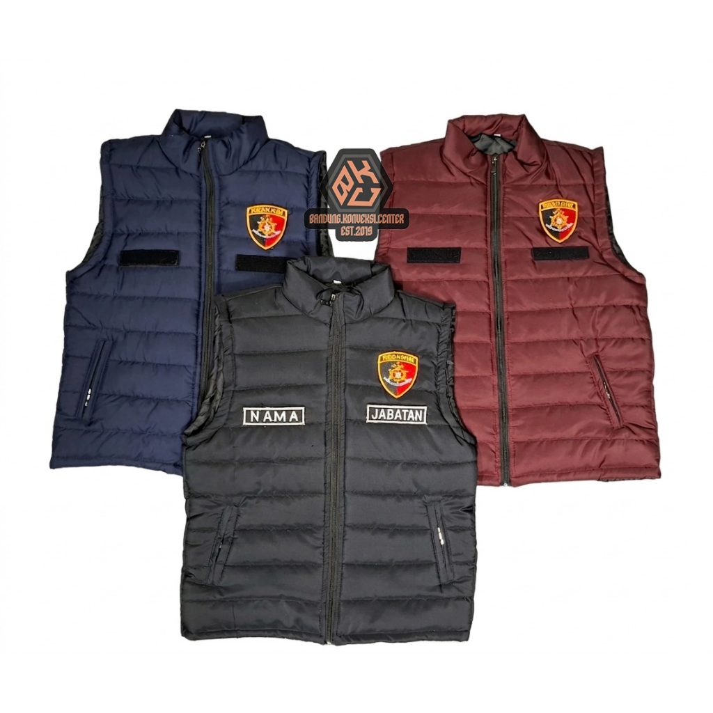 Rompi Vest Polisi Premium | Rompi Gelembung Reskrim | Rompi Vest Gelembung Custom