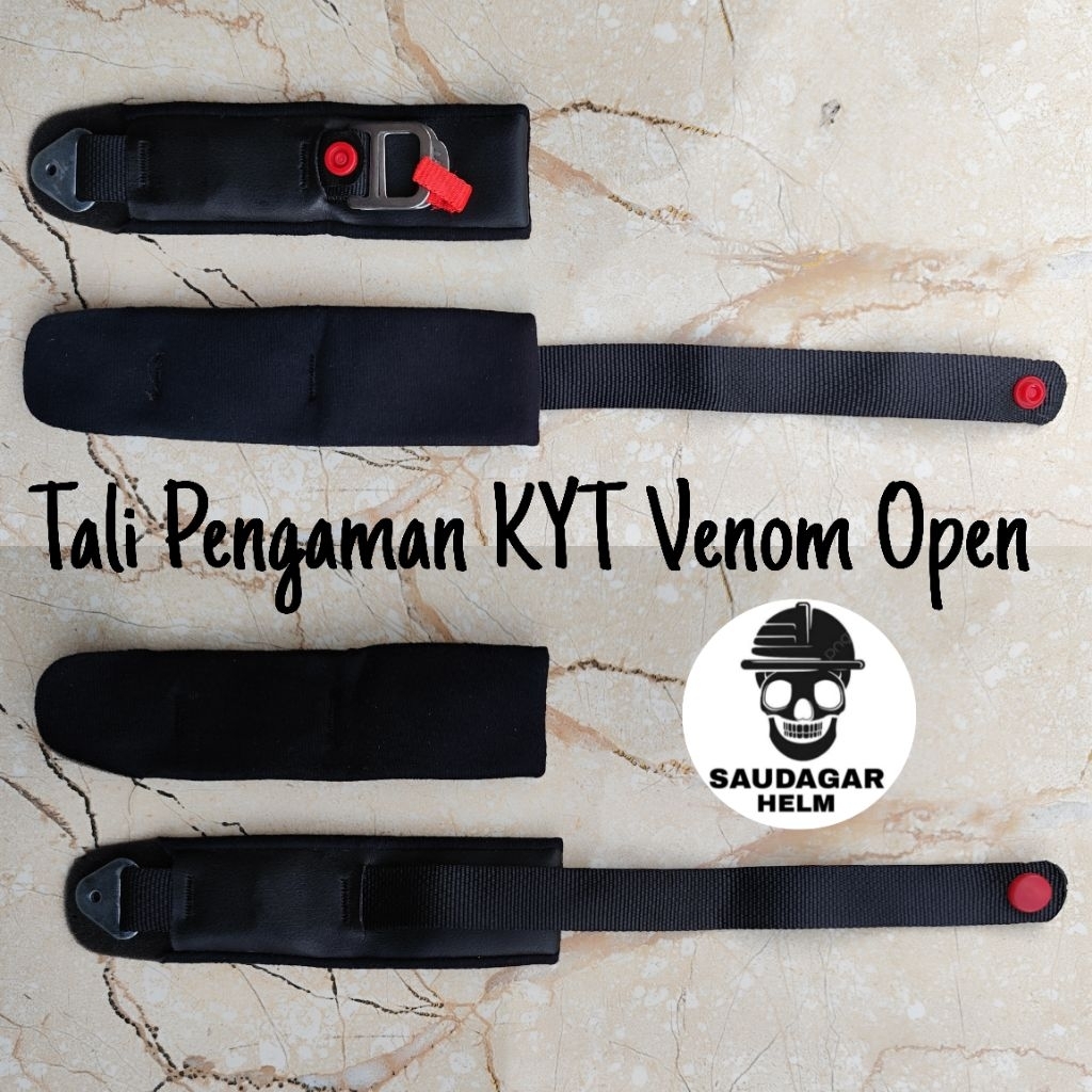Tali Pengaman Helm KYT Venom Open / Tali Helm KYT Venom Open Original