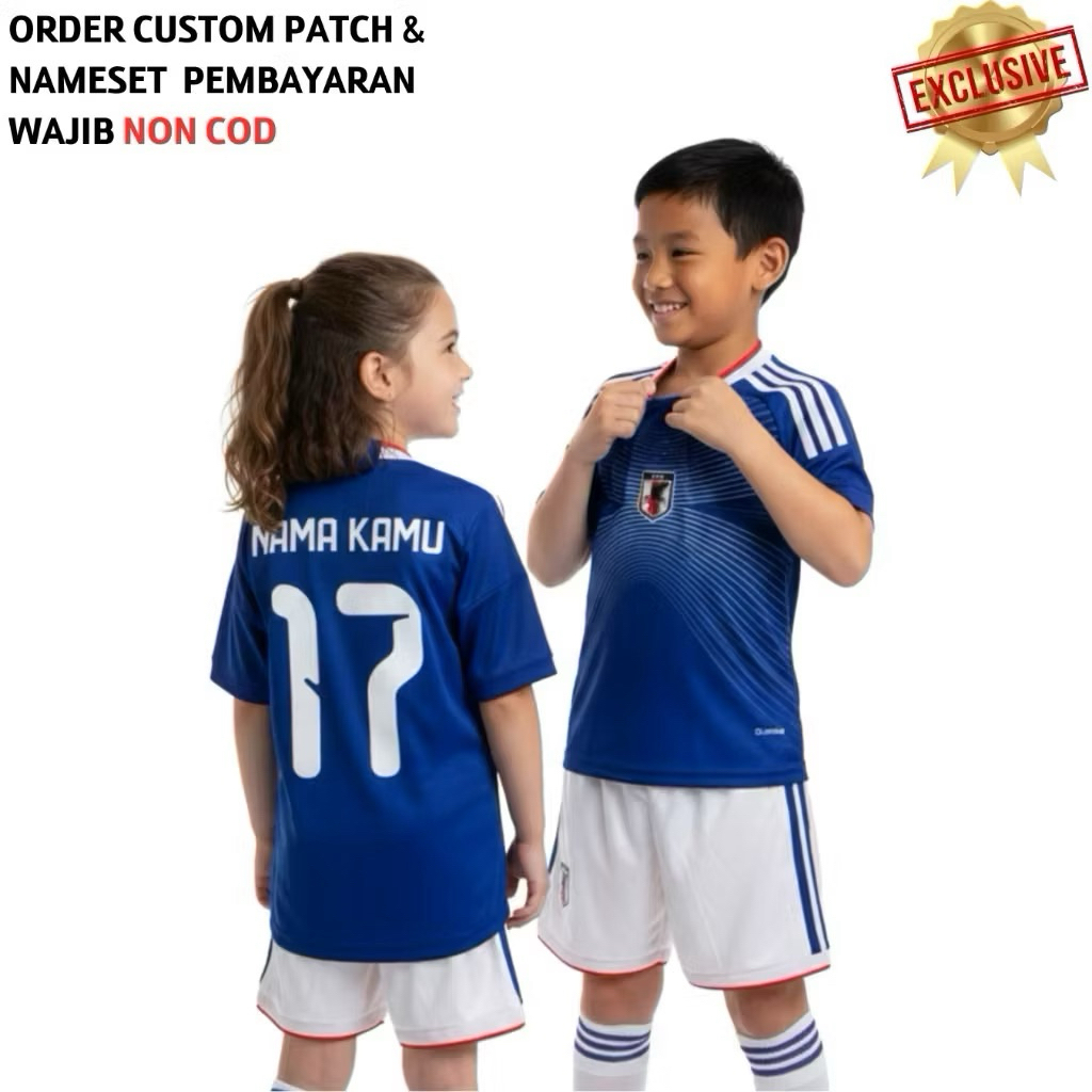 KIDS Jersey Jepang Home World Cup 2026 Grade Original - Jersey Anak Jepang Piala Dunia terbaru
