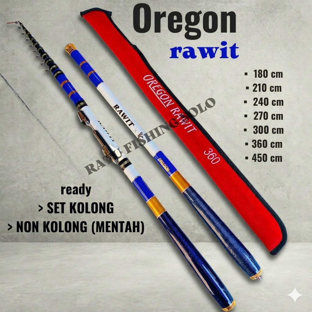 Joran Tegek Murah ruas pendek karbon Carbon Mentah Set Kolong Oregon Rawit 180 210 240 270 300 360 4