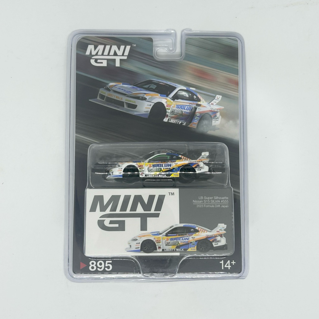 Mini GT Nissan Silvia S15 LB-Super Silhoutte Sailun 2023 Formula Drift Japan Blister Sealed