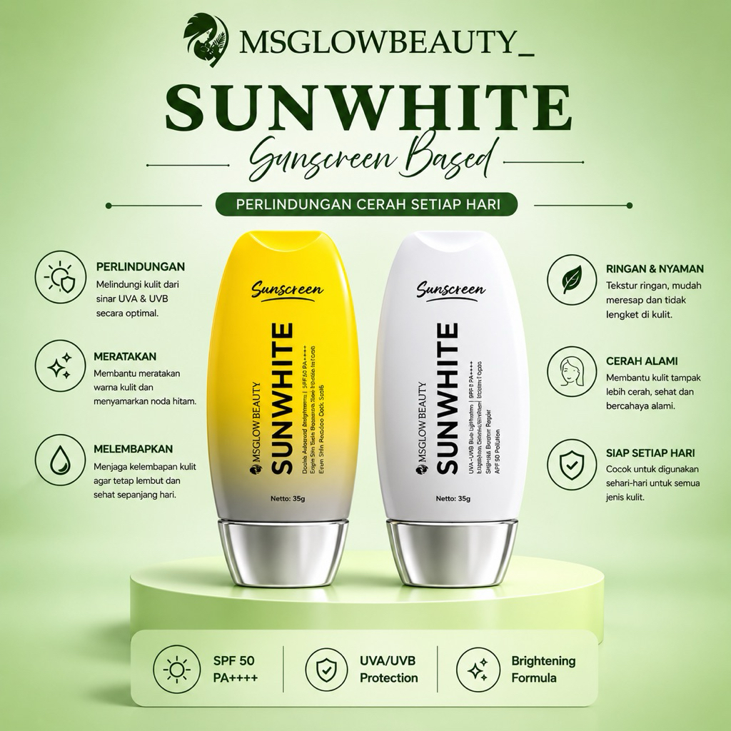 MS GLOW - Sunwhite Sunscreen SPF 50