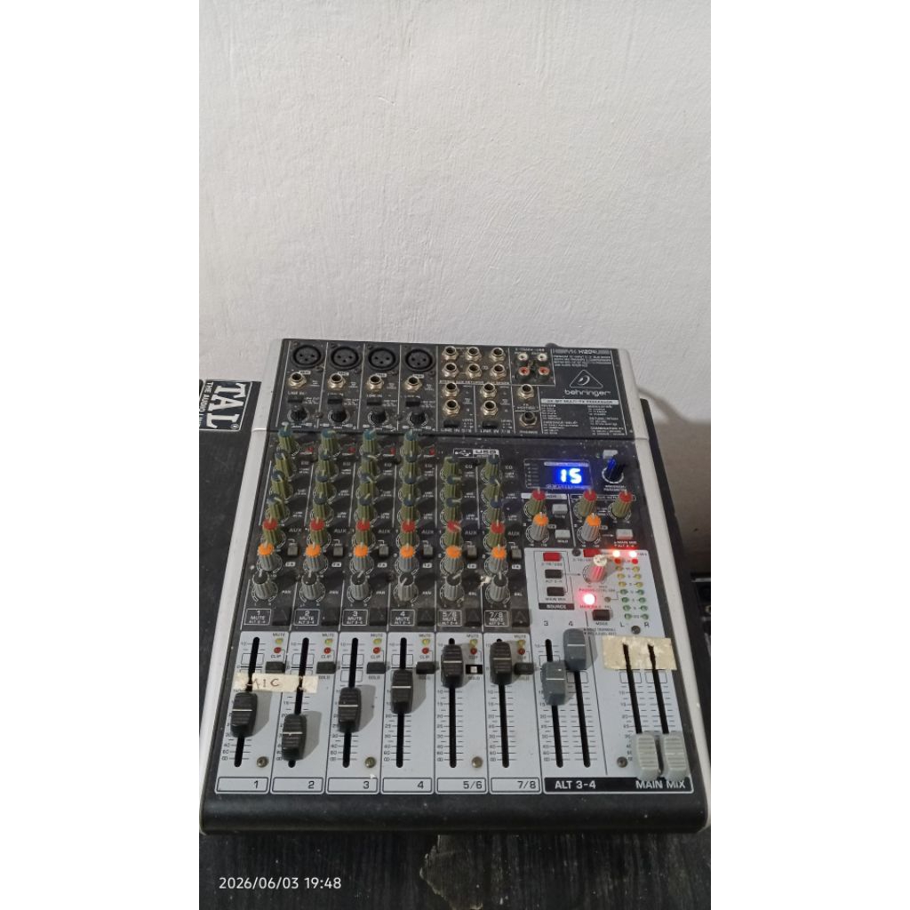 Behringer X1204USB 12-Input 2/2-Bus Mixer With USB/Audio Interface SECOND ORI GINAL