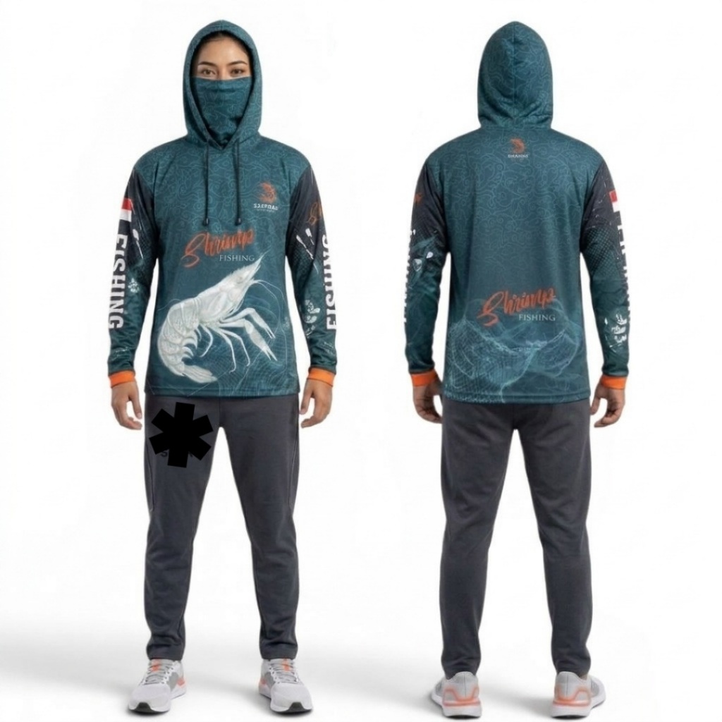 Jersey Mancing Udang Mania BUFF MASKER DEWASA KAOS MANCING 26 Kaos mancing Udang