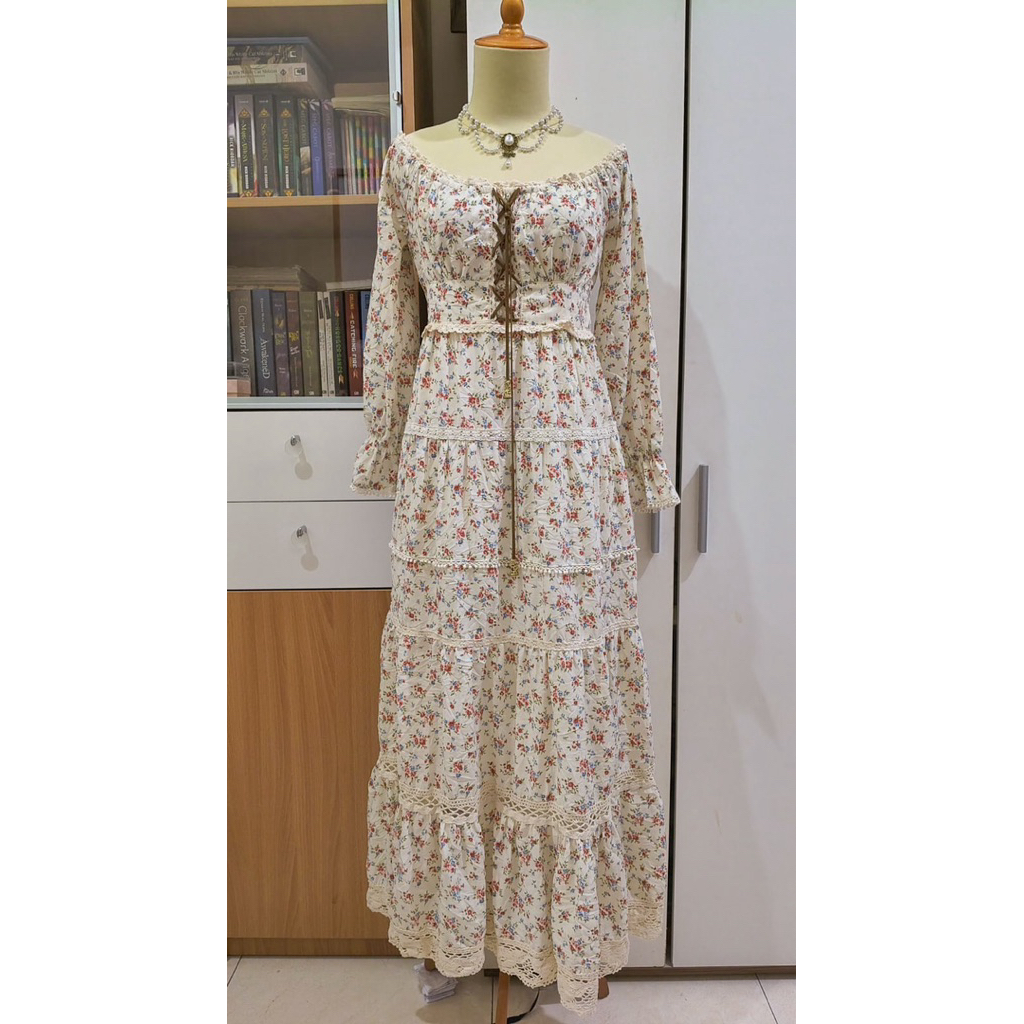Liz Lisa Long Dress Floral Kawaii Cottagecore Himekaji Not Gunne Sax