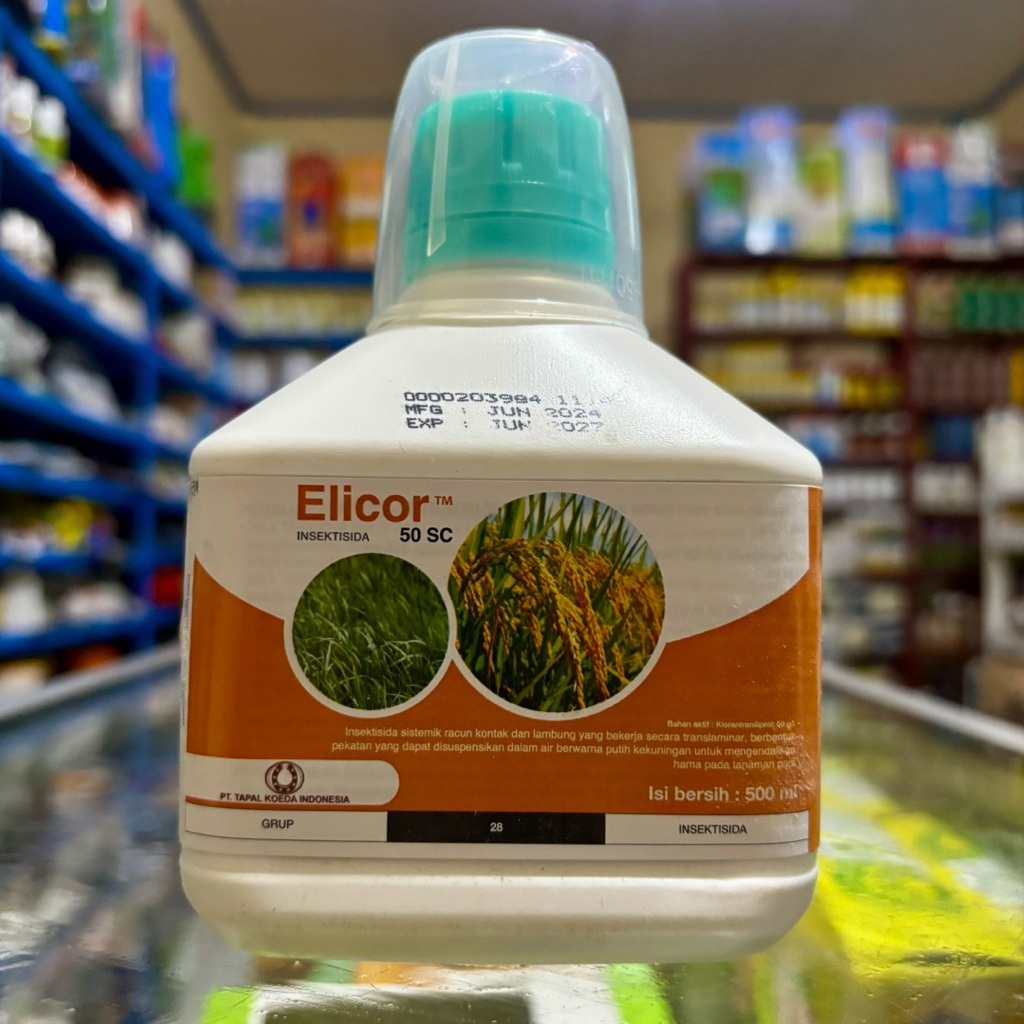Insektisida ELICOR 50Sc Isi 500ml - Pembasmi Ulat Grayak dan Sundep Elicor - Prevathon