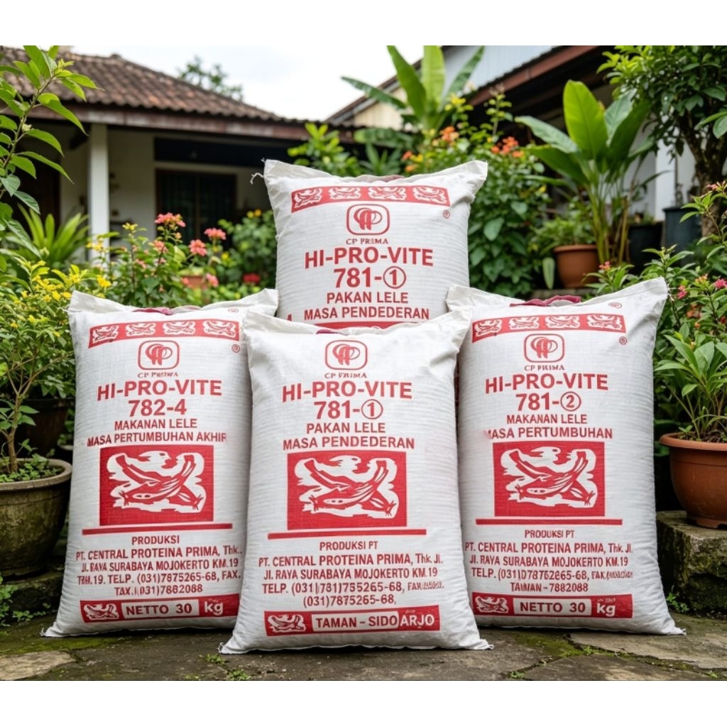 Hi pro vite pellet ikan apung 781-1 781-2 781-3 782-4 pakan ikan lele nila gurami 10 kg