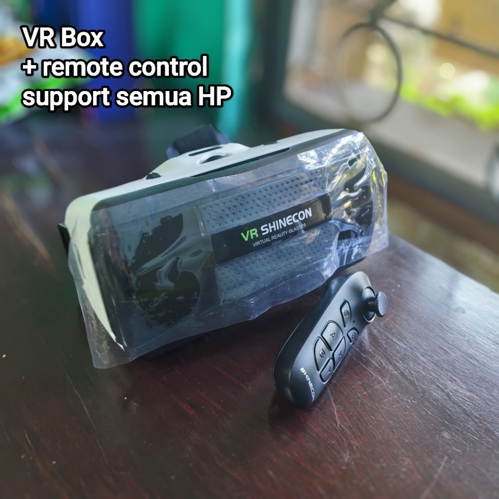 VR Box SHINECON untuk semua HP, Android atau iPhoene iOS (nonton video 360 derajat, YouTube VR, remo