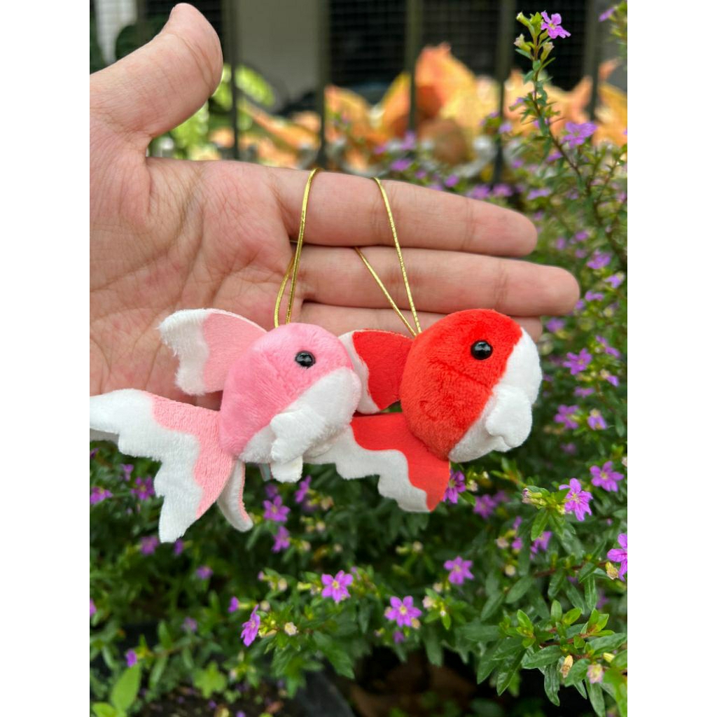 Keychain gantungan kunci ikan koi bulir garden eel amuse