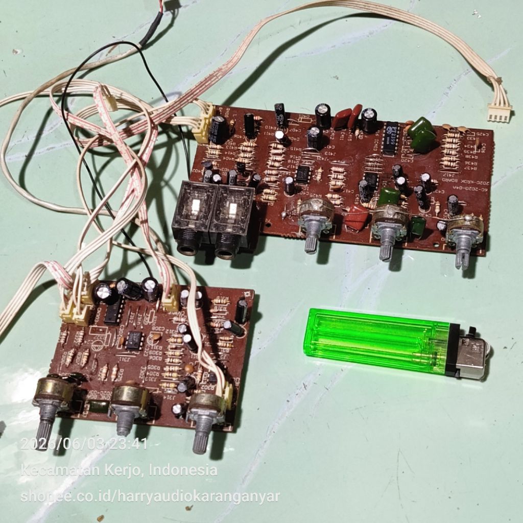 Kit Module Tone Control + Pre-Amp Mic Echo Lepasan DAT – Masih Bahan Belum Ditest