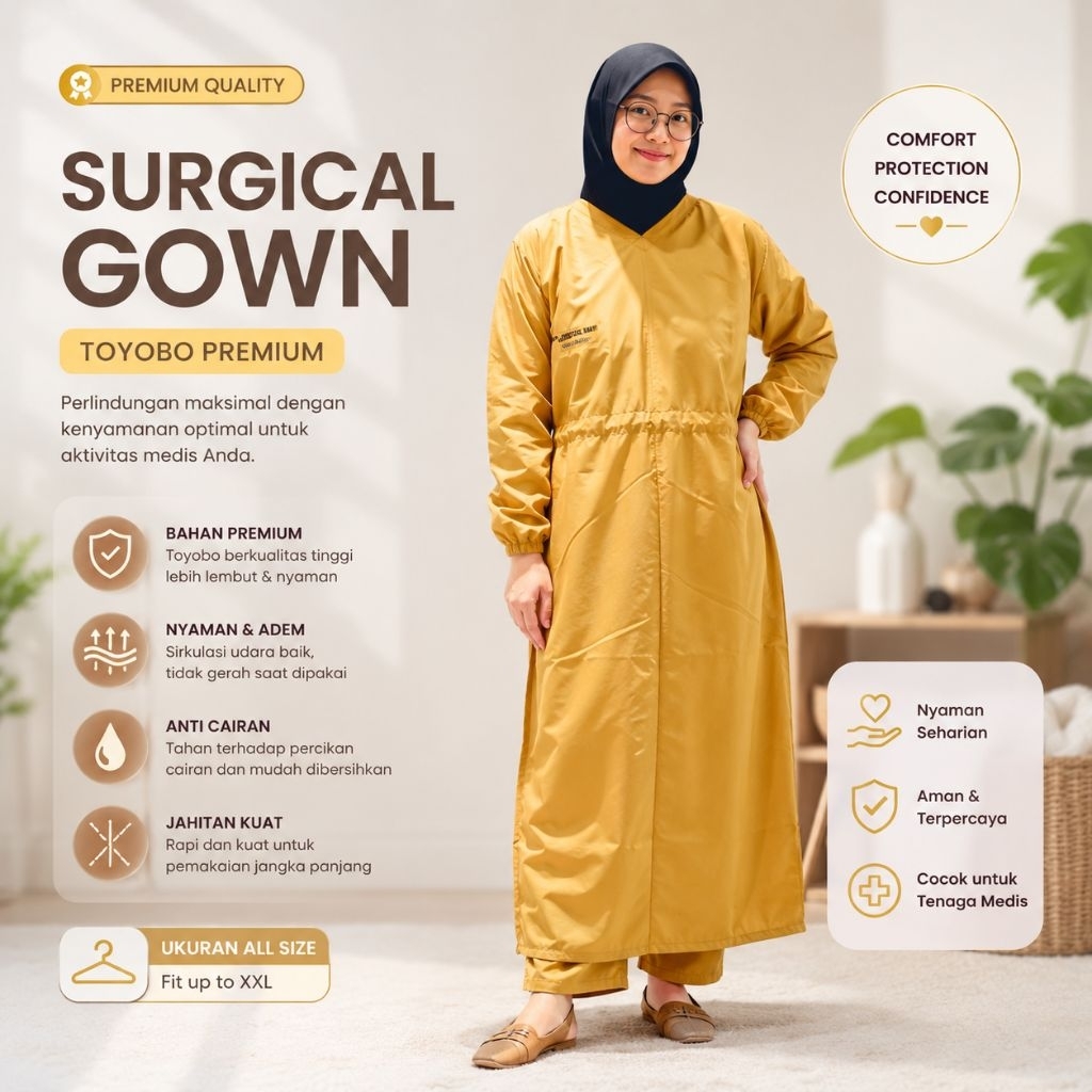 SURGICAL GOWN Toyobo Premium / APD Gown Toyobo / Seragam Medis