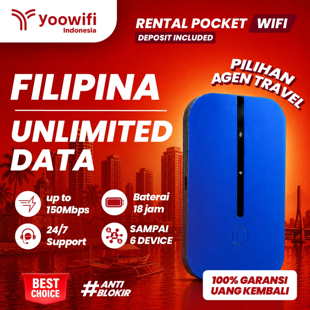 Yoowifi Pocket Wifi Philippines Unlimited Highspeed | Include Deposit | Wifi Portable Internet Roami