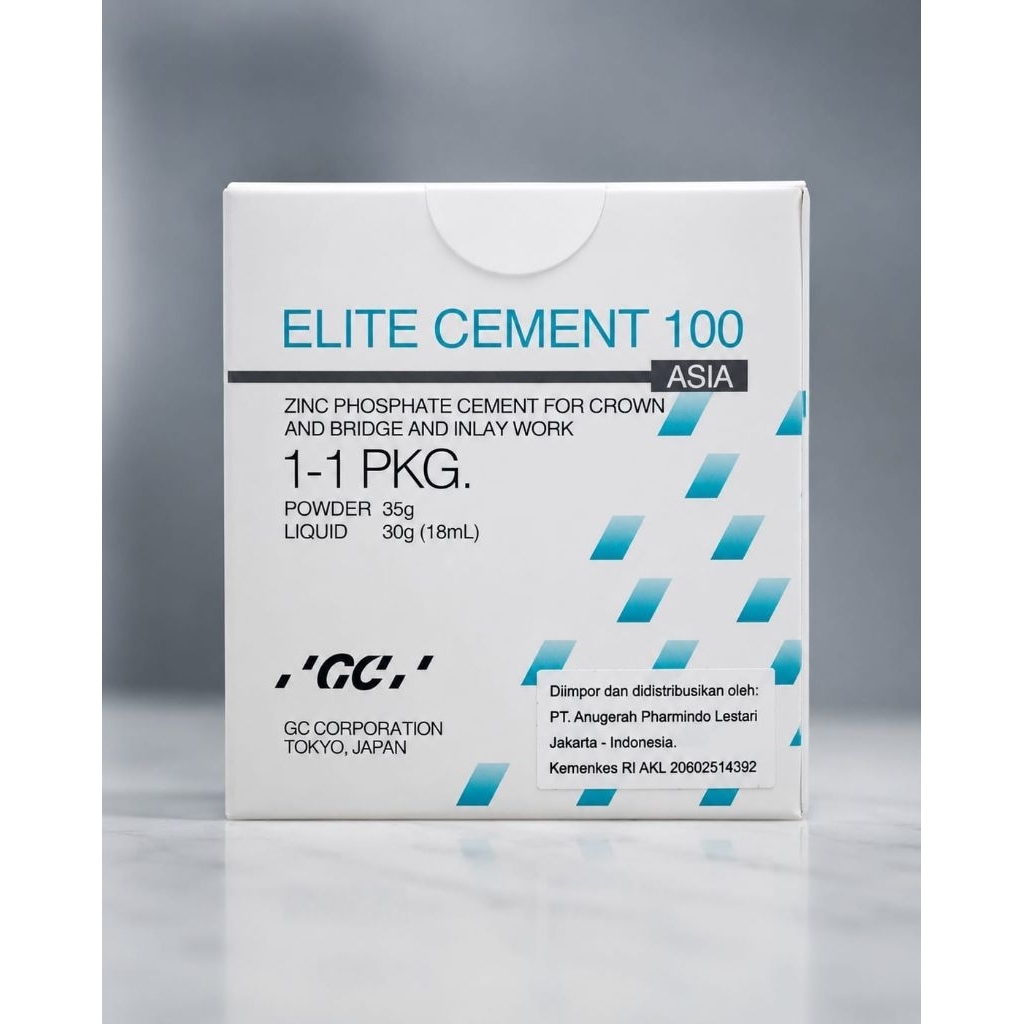 Elite Cement 100 /zinc phospaste cement/basis tambalan gigi/elite cement GC dental/sementasi