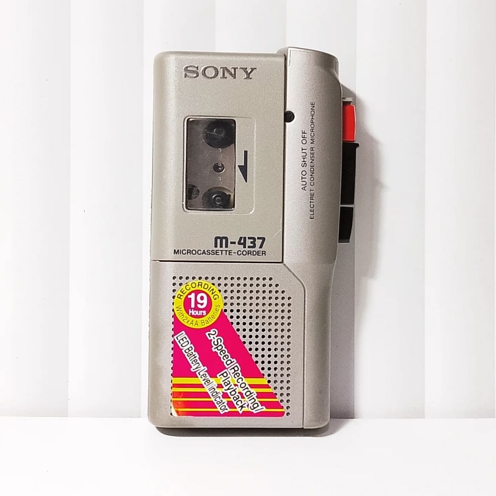 Micro Cassette Corder SONY M-437 (Mini Tape Recorder)