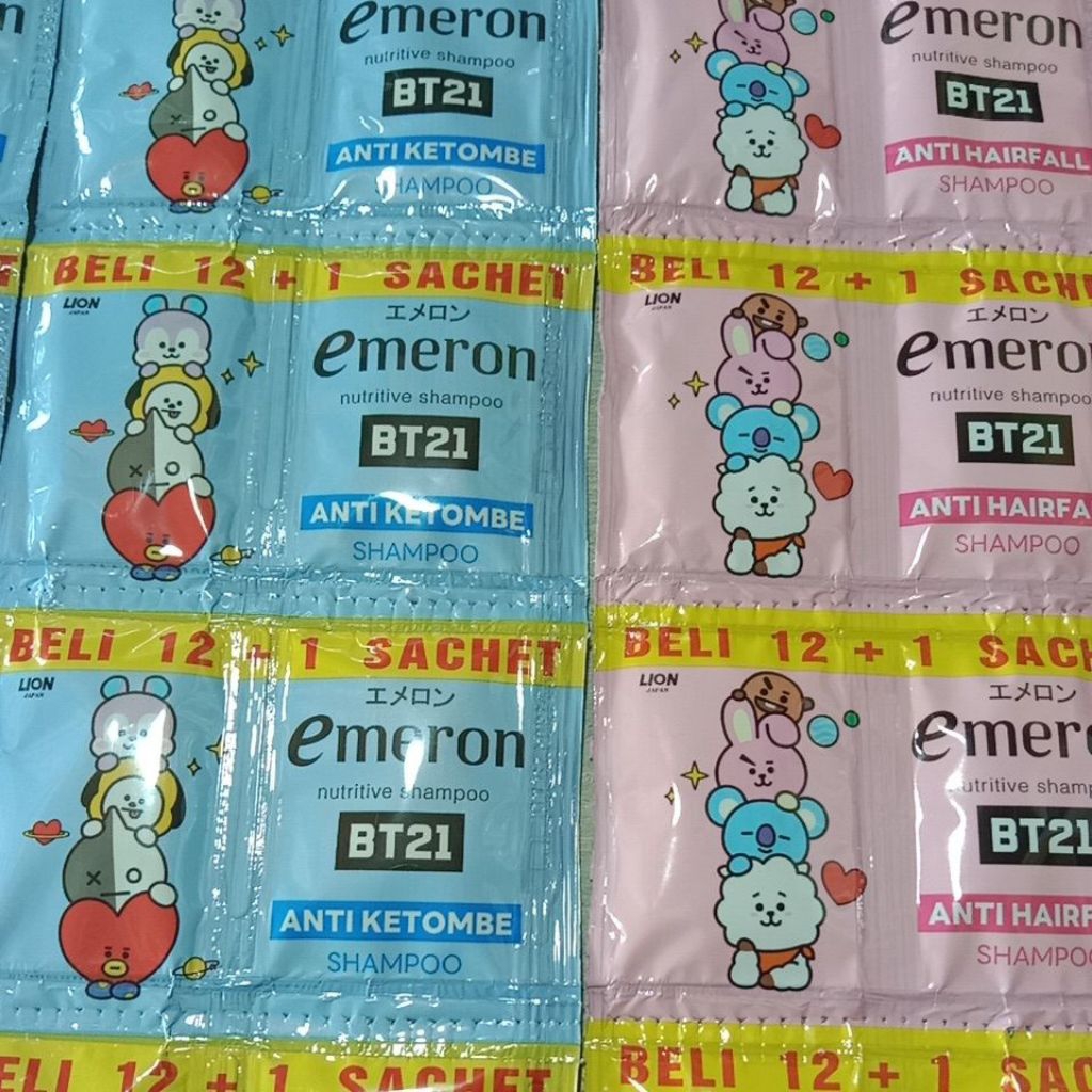 Shampo emeron bt21 renteng