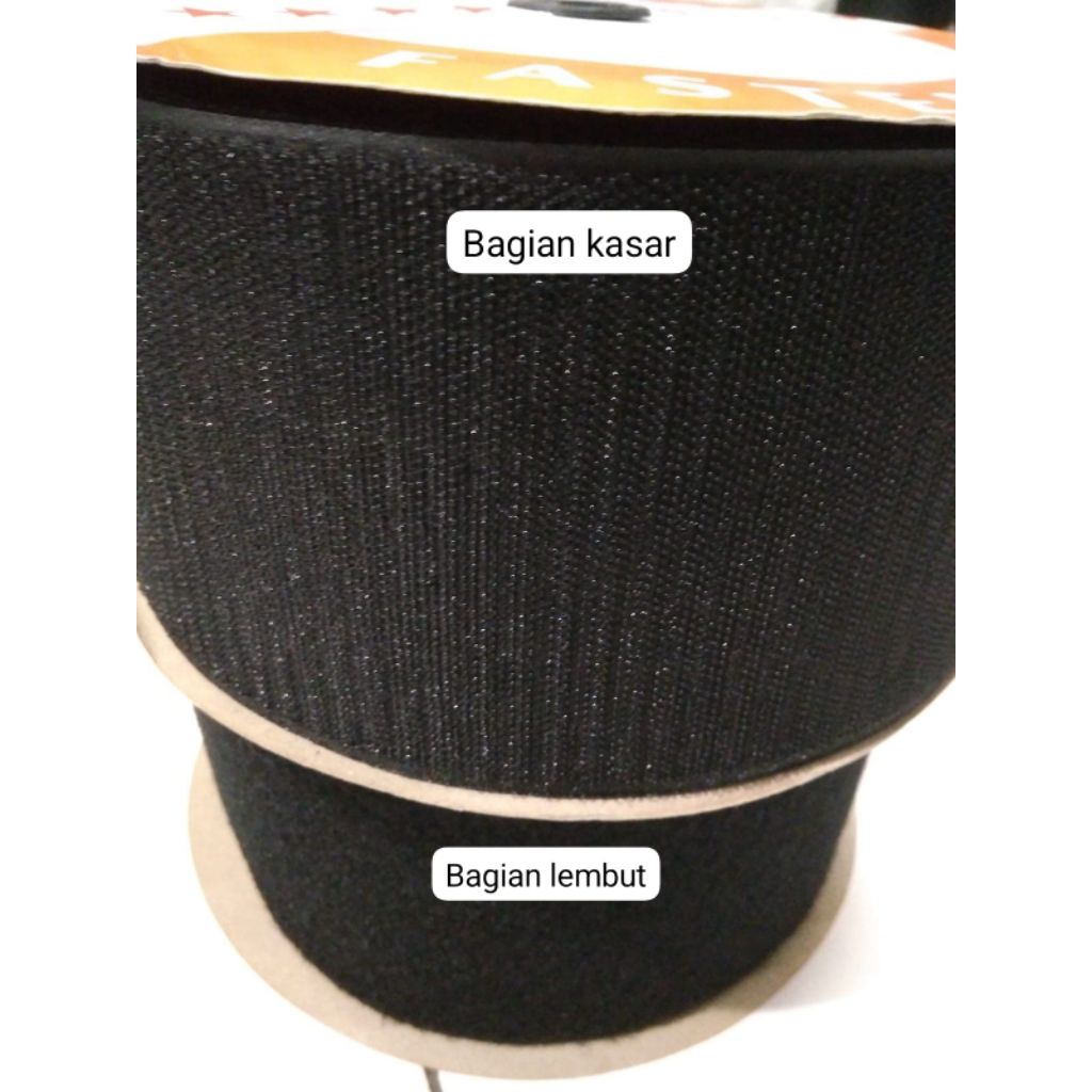 perepet perekat velcro (1 SET) kasar dan halus 10cm