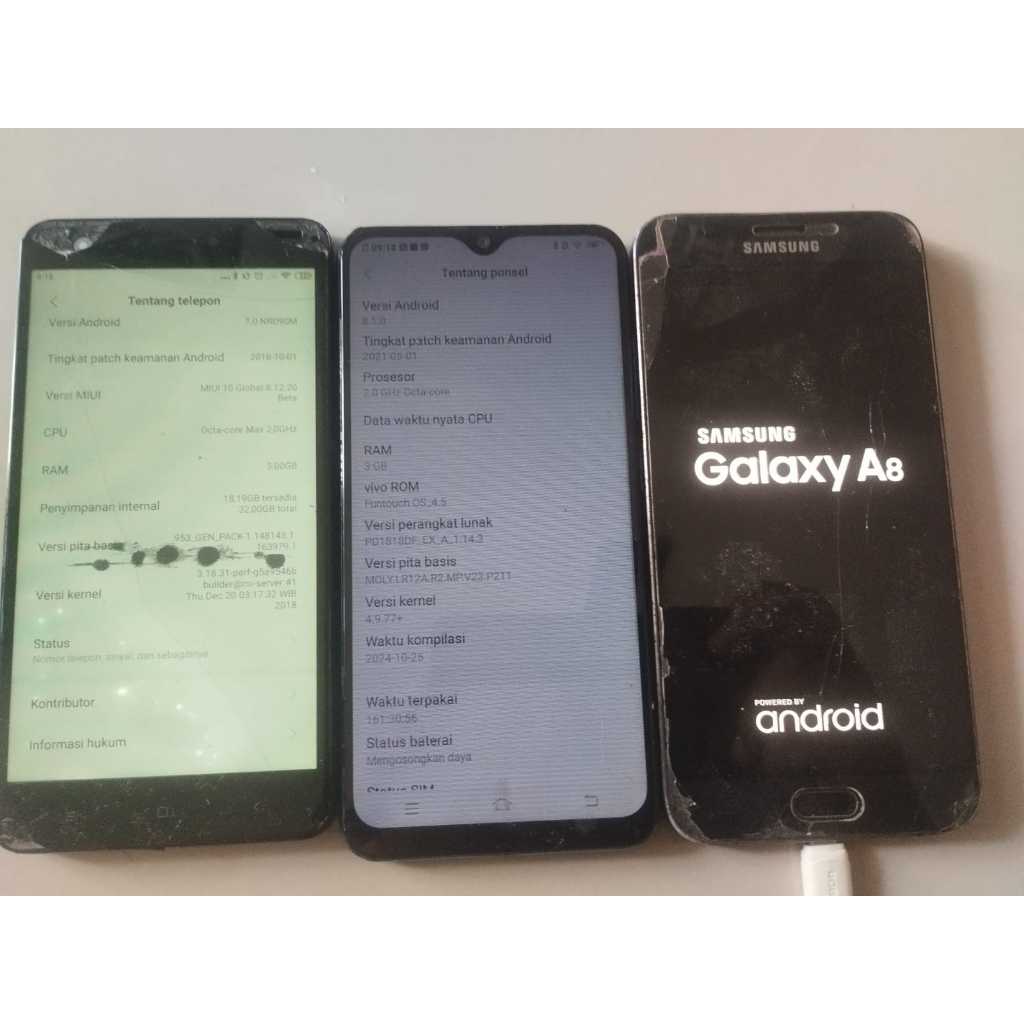 hp BORONGAN xiaomi note 4 vivo y93 samsung galaxy a8 duos bekas second murah handphone seken