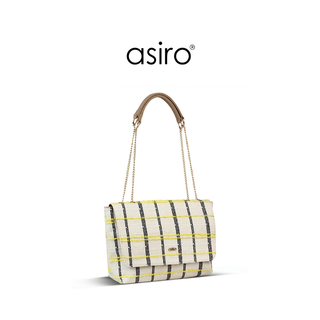 Asiro Gysca Tweed Acrilic Shoulder Bag Wanita
