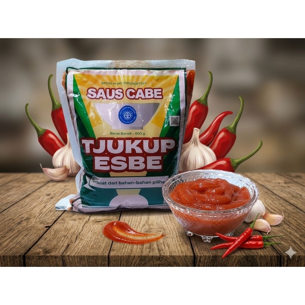 SAUS BANTAL/SAOS BASO /SAUS CAP TJUKUP ESBE (ASLI) SAOS BANTAL 600GR / CAP SURABRAJA