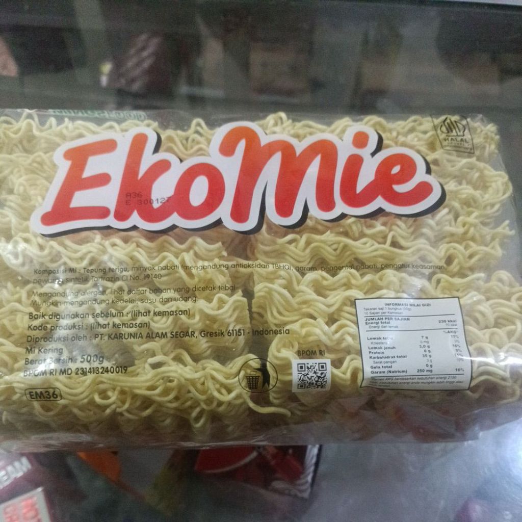 Eko mie 500g isi 10pcs Mie