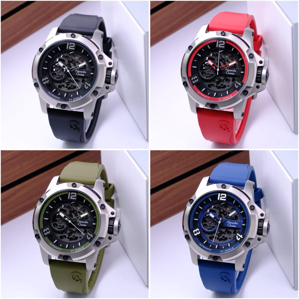 COD JAM TANGAN ALEXANDRE CHRISTIE PRIA AC6295 / AC 6295 TITANIUM  AUTOMATIC ORIGINAL GARANSI RESMI 1