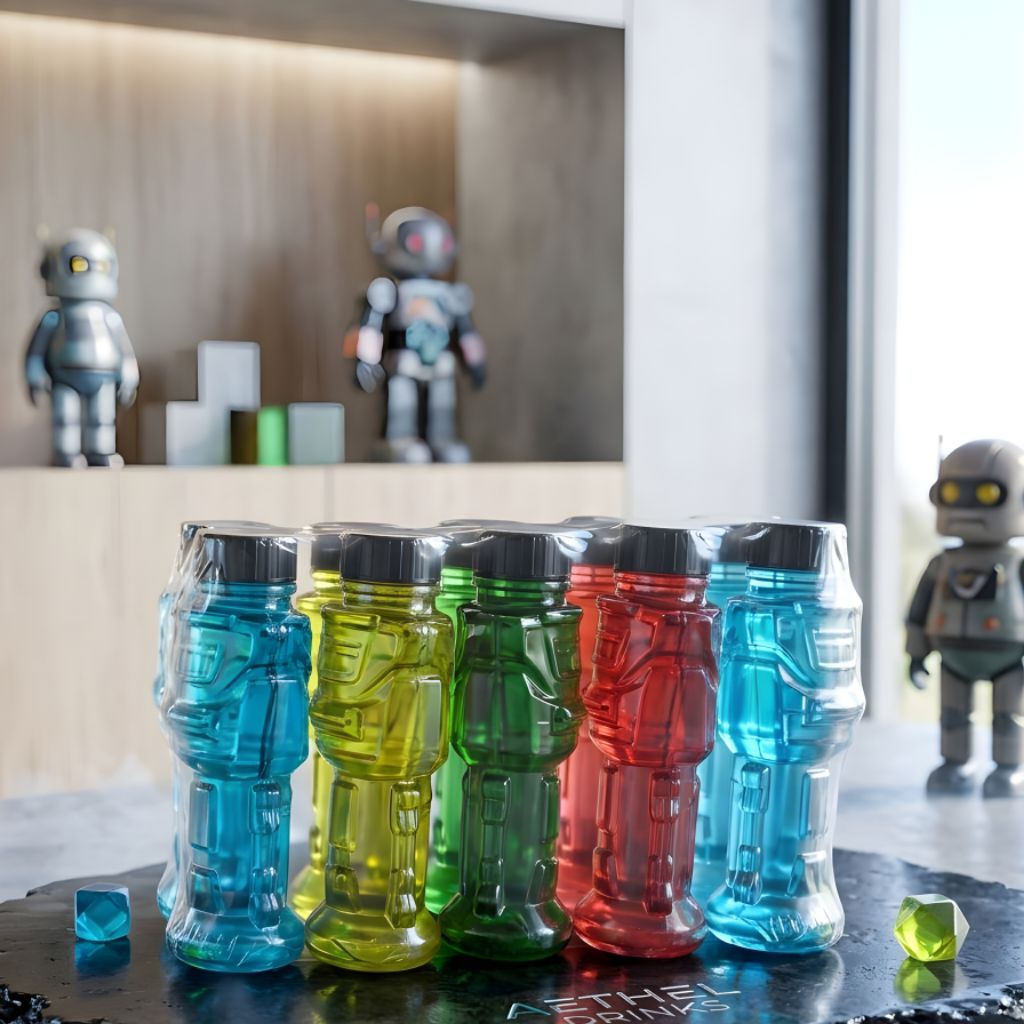 { 10 Pcs } Mainan Gelembung Anak Bentuk Transformers Bubble Toy | Gelembung Sabun Bubble Botol Warna
