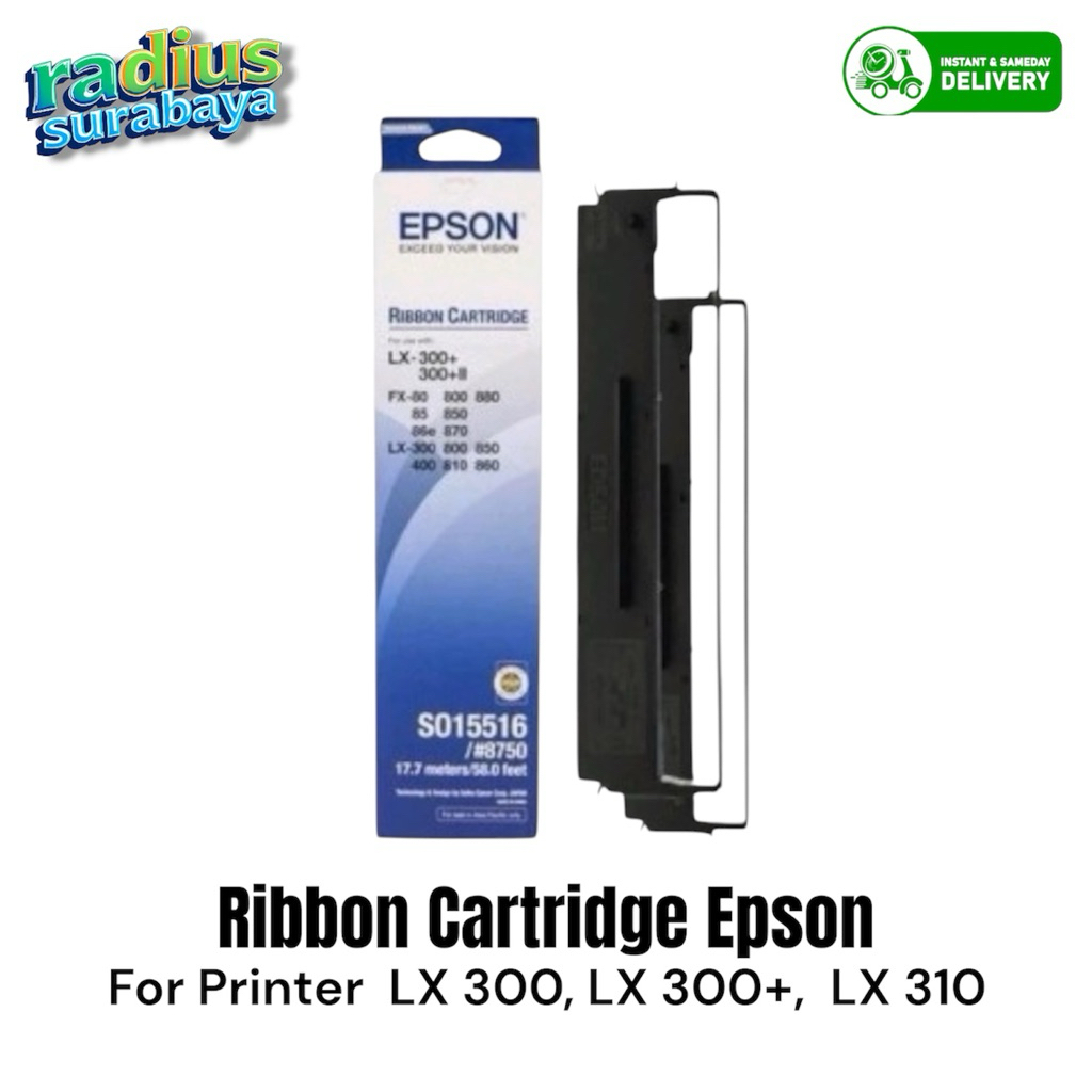 Pita Refill Epson / Ribbon Cartridge LX-300 LX300 LX300+ LX300+II ( Pita + Rumah )