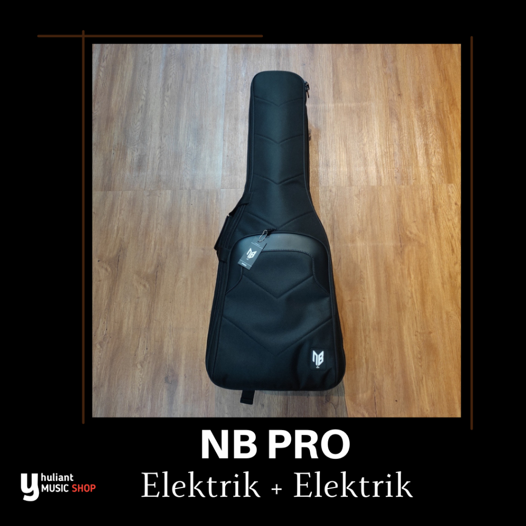 DBM NB PRO DUAL By DBM case Gigbag Double Kompartemen For Electric + Electric Guitar