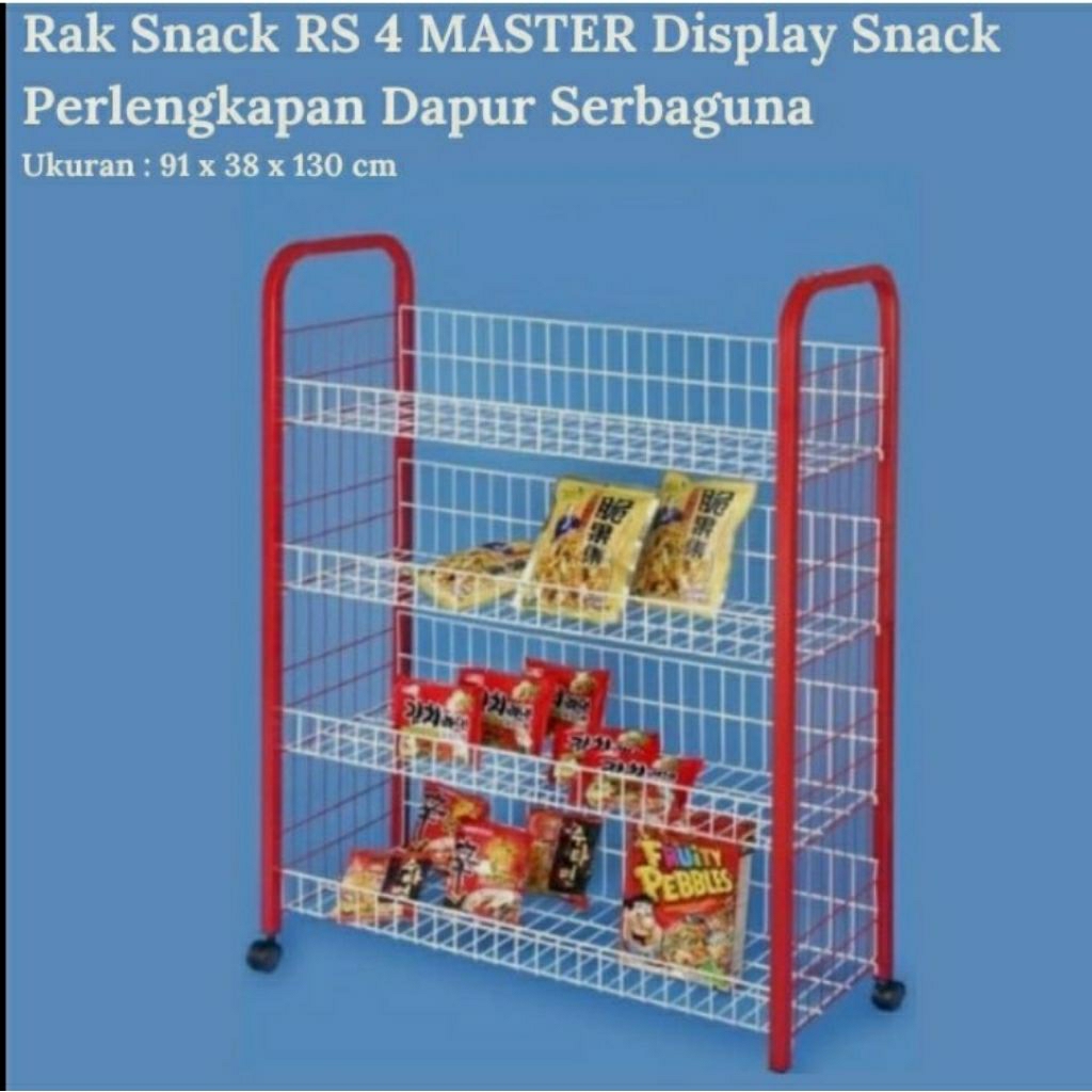 {kargo}rak chiki/rak jajanan snack MASTER RS4/rak serbaguna