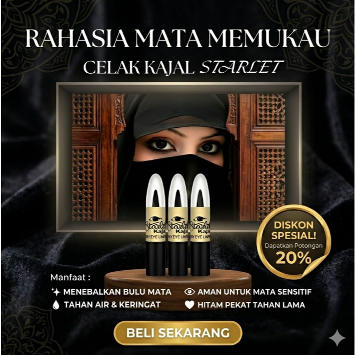 Celak Mata Arab|Celak Mata Kajal|Celak Kajal Arab Starlet